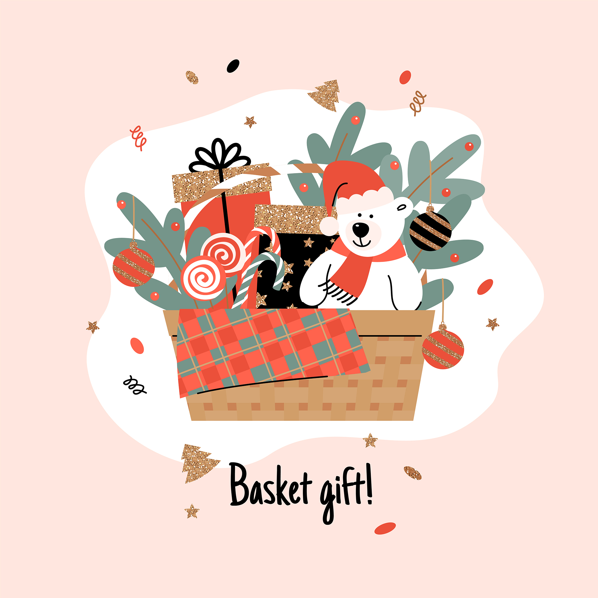 infant holiday gift basket