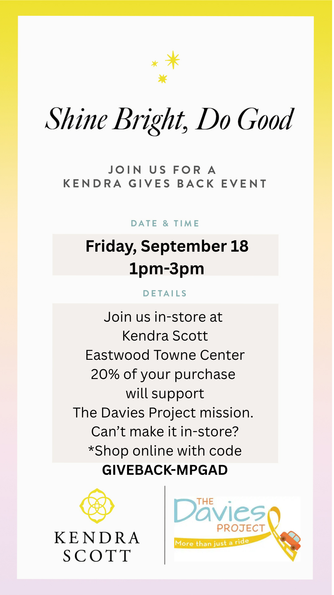 Kendra Scott Gives Back Event