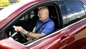 Mike in car